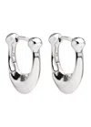 Coach Signature C Hoop Earrings In Silver