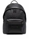 Coach Signature Canvas Backpack In Black