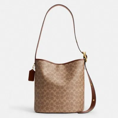 Coach Signature Canvas Bleecker Bucket Bag
