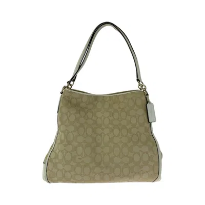 Coach Signature Canvas Handbag F36424 In Sand