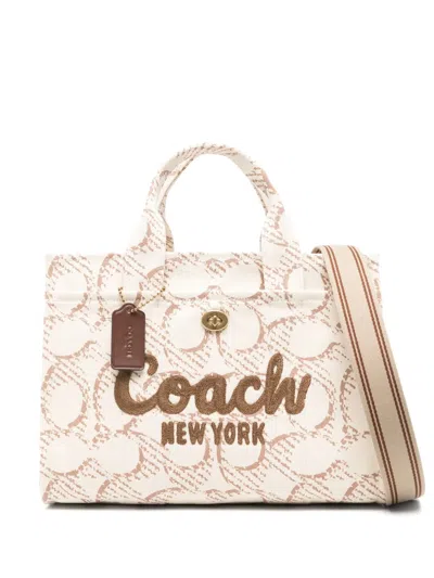 Coach Signature Canvas Tote Bag In 中性色