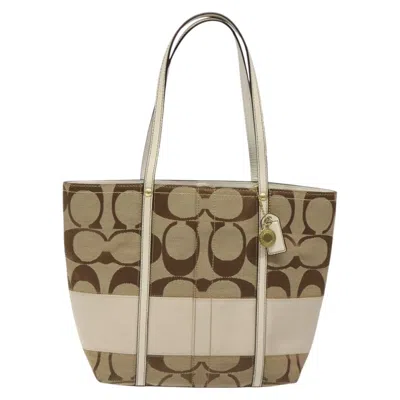 Pre-owned Coach Signature Canvas Tote Bag ()