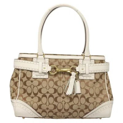Pre-owned Coach Signature Canvas Tote Bag ()