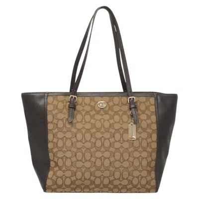 Pre-owned Coach Signature Canvas Tote Bag ()