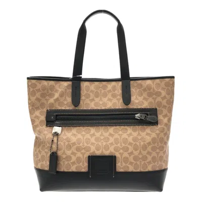 Pre-owned Coach Signature Canvas Tote Bag () In Multi