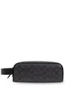 Coach Signature Canvas Travel Bag In Grey