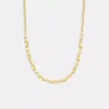 Coach Signature Chain Link Necklace In Yellow