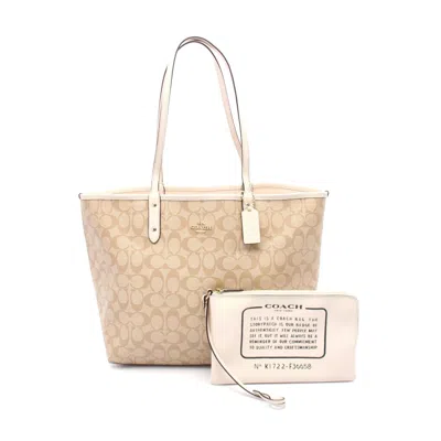 Coach Signature City Tote Bag In Sand