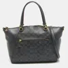 COACH COACH SIGNATURE COATED CANVAS AND LEATHER PRAIRIE SATCHEL