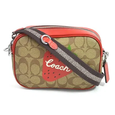 Pre-owned Coach Signature Color Signature Line Coated Canvas () In ...