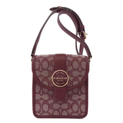 Pre-owned Coach Signature Color Signature Line Shoulder Bag () In Multi