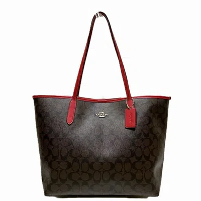 Pre-owned Coach Signature Color Signature Line Tote Bag ()