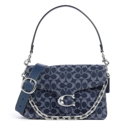 Coach Signature Denim Chain Tabby Shoulder Bag