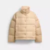 Coach Signature Down Jacket In Sand