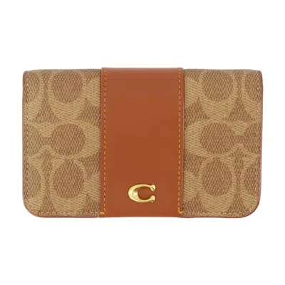 COACH COACH SIGNATURE ESSENTIAL SLIM CARD CASE