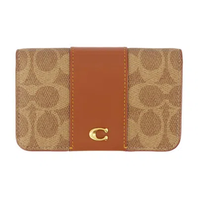 COACH COACH SIGNATURE ESSENTIAL SLIM CARD CASE