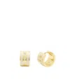 Coach Signature Huggie Earrings In Yellow