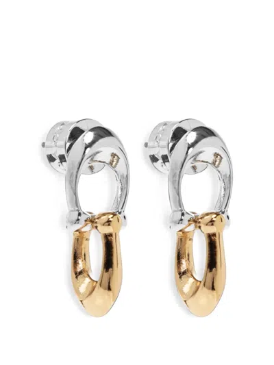 Coach Signature Interlocking Earrings In Multi