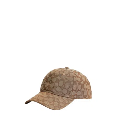 COACH SIGNATURE JACQUARD BASEBALL HAT