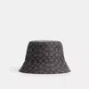 Coach Signature Jacquard Bucket Hat In Gray