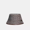 Coach Signature Jacquard Bucket Hat In Oak