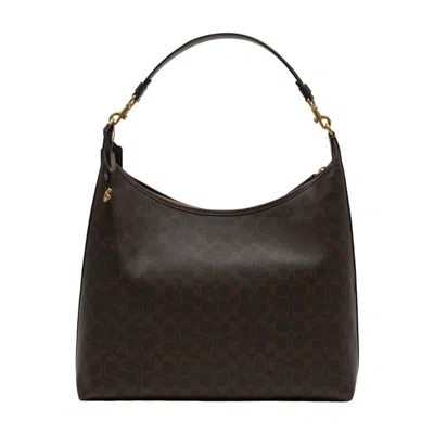 Coach Signature Juliet 38 Shoulder Bag In White