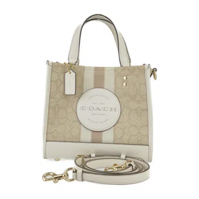 Pre-owned Coach Signature Line Leather Handbag Shoulder Bag ()