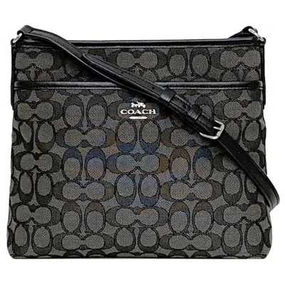 Pre-owned Coach Signature Line Leather Shoulder Bag () In Multi