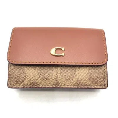 Pre-owned Coach Signature Line Wallet (tri-fold) ()