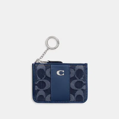 Coach Signature Mini Id Skinny Wallet