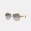 Coach Gradient-lenses Square-frame Sunglasses In Multi