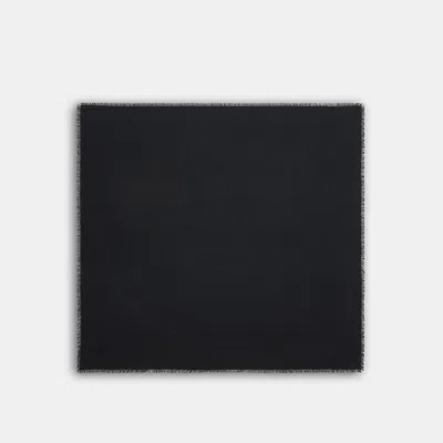 Coach Signature Oversized Square Scarf In Black
