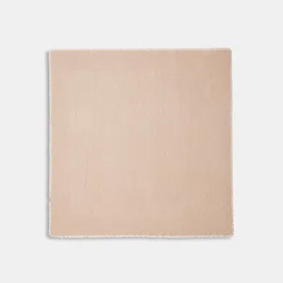 Coach Signature Oversized Square Scarf In Neutral