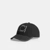 Coach Signature Patch Baseball Hat In Black