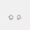 Coach Signature Pearl Stud Earrings