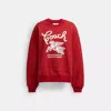 Coach Signature Pegasus Sweatshirt In Red