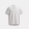 Coach Signature Polo In Chalk Signature