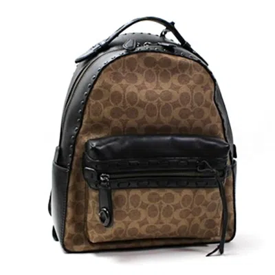 Pre-owned Coach Signature Pvc Leather Backpack () In Multi