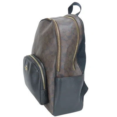 Pre-owned Coach Signature Pvc Leather Backpack () In Multi