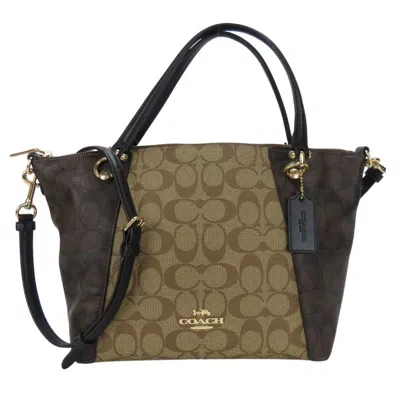 Pre-owned Coach Signature Pvc Leather Handbag () In Multi