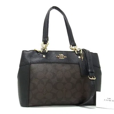 Pre-owned Coach Signature Pvc Leather Handbag () In Multi