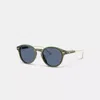 Coach Signature Round Sunglasses In Blue Green