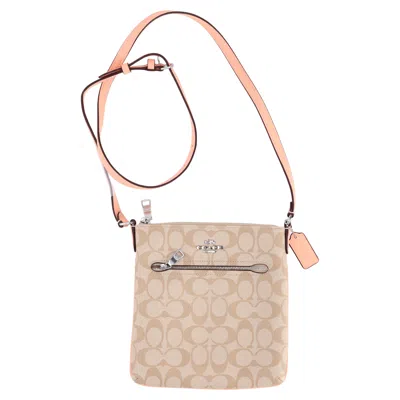 Coach Signature Rowan Bag In Beige Coated Canvas In Sand