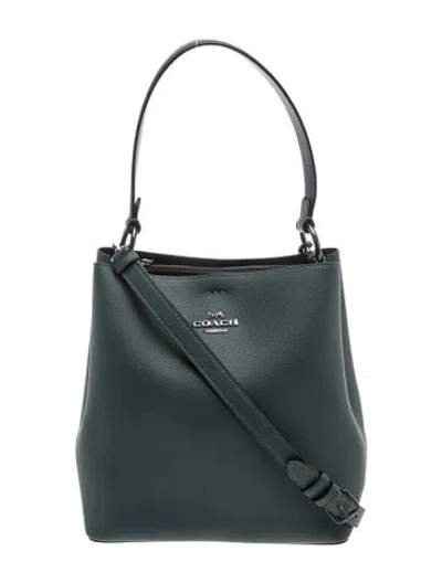 Pre-owned Coach Signature Shoulder Bag In Blue