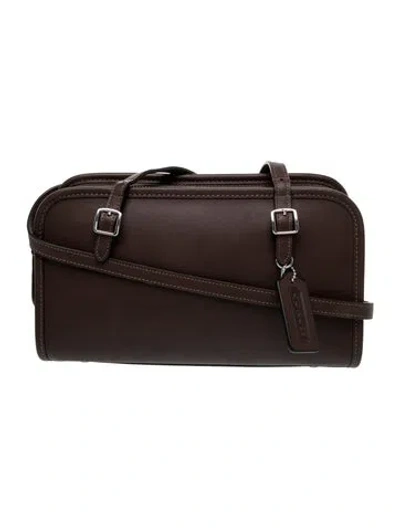 Pre-owned Coach Signature Shoulder Bag In Brown