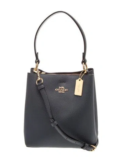 Pre-owned Coach Signature Shoulder Bag In Gray