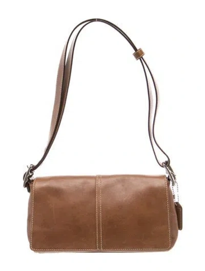 Pre-owned Coach Signature Shoulder Bag In Orange