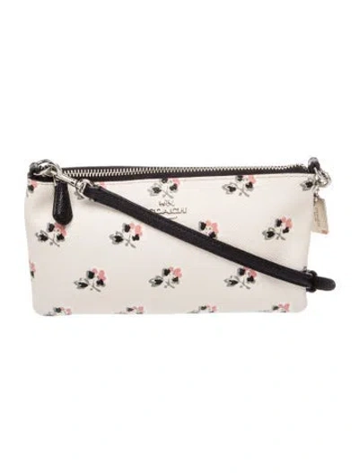 Pre-owned Coach Signature Shoulder Bag In White