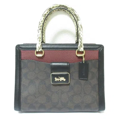 Pre-owned Coach Signature Signature Line Handbag Shoulder Bag ()