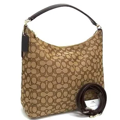 Pre-owned Coach Signature Signature Line Handbag Shoulder Bag Tote Bag () In Brown